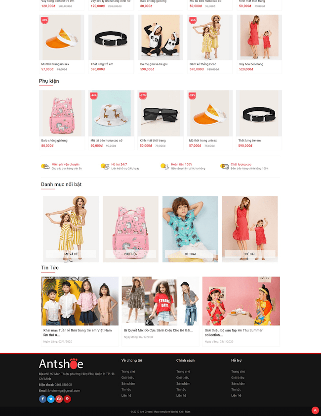 Giao diện web bán hàng SunFashion Giao diện web bán hàng SunFashion